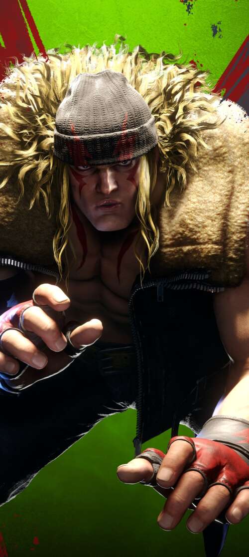 A highly detailed, cinematic close-up of Ryu from Street Fighter 6, featuring realistic... Vivo V70 FE wallpaper download