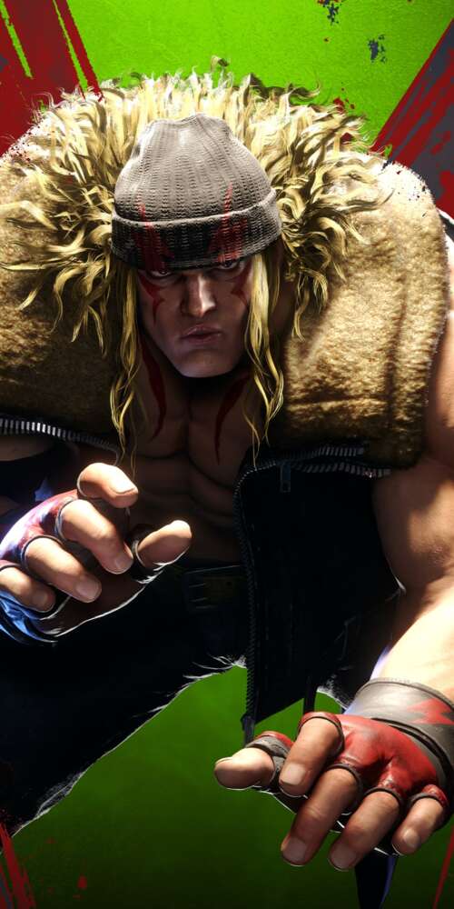 A highly detailed, cinematic close-up of Ryu from Street Fighter 6, featuring realistic... Doogee Fire 3 download free phone wallpaper
