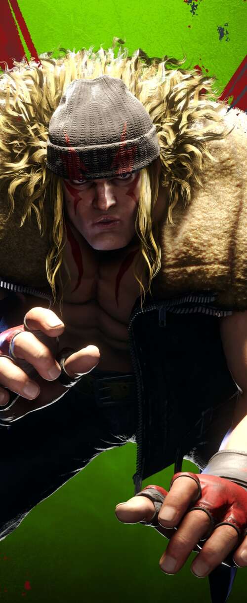 A highly detailed, cinematic close-up of Ryu from Street Fighter 6, featuring realistic... Meizu Note 16 wallpapers for android