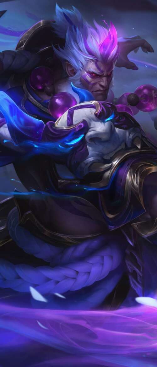 Ahri from League of Legends in her Spirit Blossom skin, surrounded by floating pink... Samsung Galaxy Z Flip7 wallpaper photo gallery download
