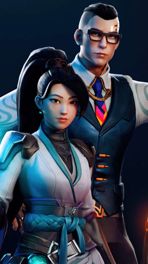 Character art of Sage, Cypher, and Killjoy from the game Valorant. Apple iPhone SE 2020 mobile wallpaper