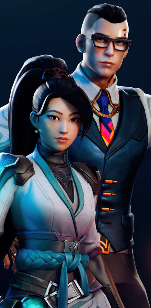 Character art of Sage, Cypher, and Killjoy from the game Valorant. Huawei Mate 30 Pro pictures for wallpaper