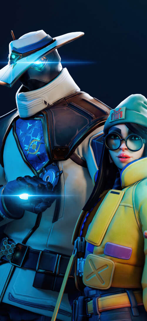 Character art featuring the Valorant agents Sage, Cypher, and Killjoy. realme neo7 Turbo mobile wallpaper