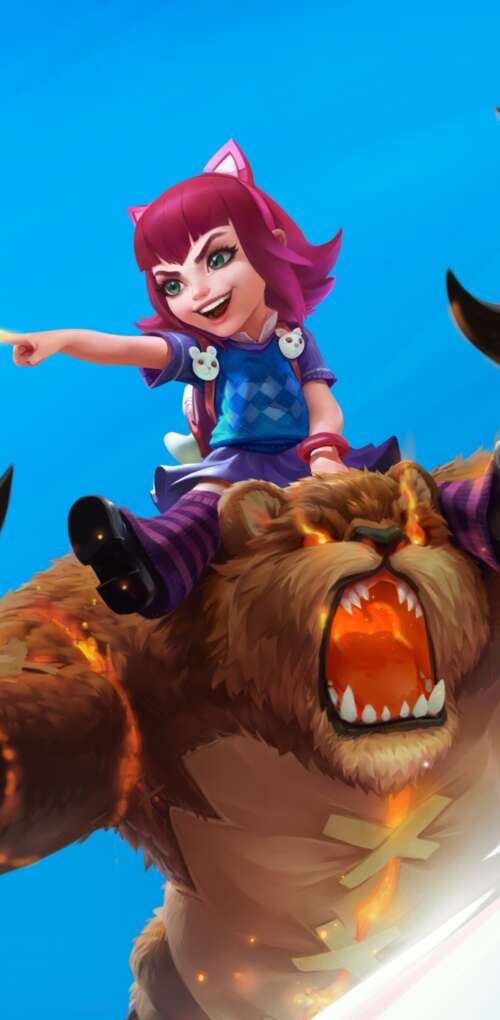 Annie from League of Legends: Wild Rift Huawei Mate 30 Pro hd background