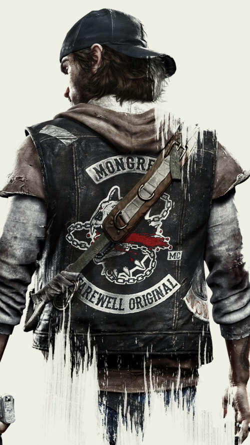 A high-detail portrait of Deacon St. John from the video game Days Gone, featuring... wallpaper download