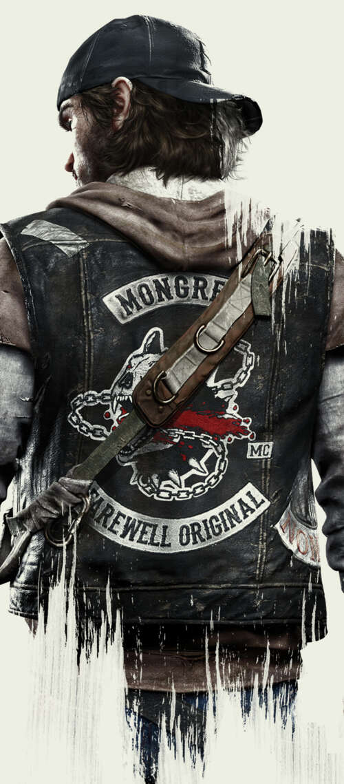 A high-detail portrait of Deacon St. John from the video game Days Gone, featuring... Blackview WAVE 10 free wallpaper
