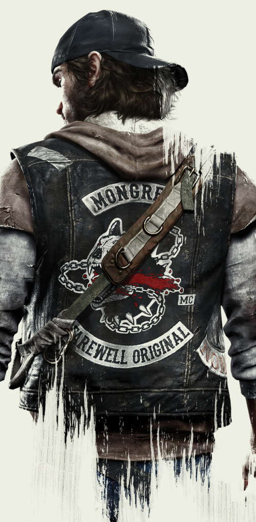 A high-detail portrait of Deacon St. John from the video game Days Gone, featuring... Huawei Mate 30 Pro background images hd
