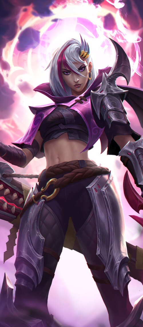 An epic character skin concept for Mobile Legends: Bang Bang featuring intricate... Blackview WAVE 10 lock screen wallpaper