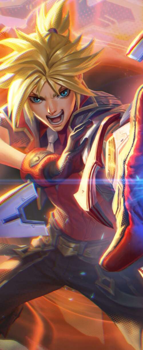 A high-resolution portrait of Ezreal from League of Legends. Meizu Note 16 free background images
