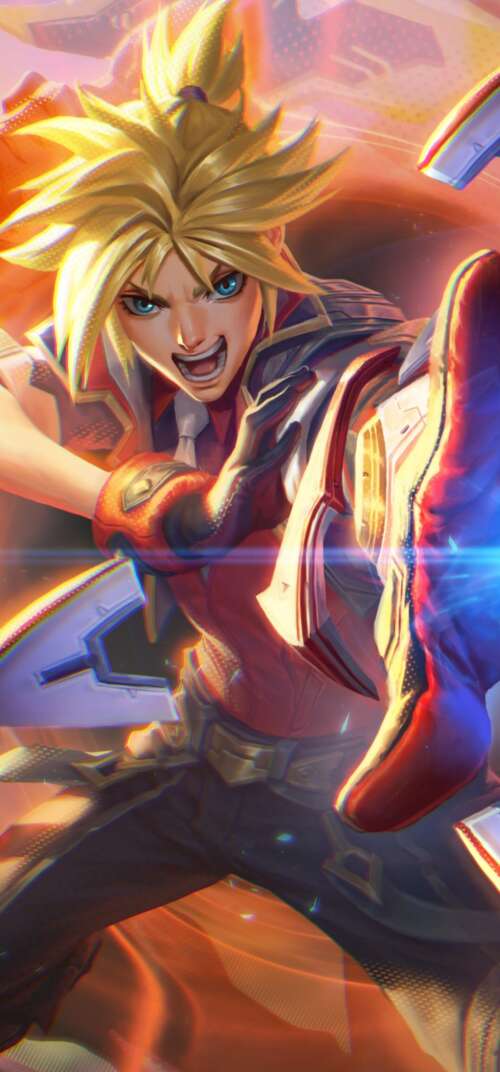 A high-resolution portrait of Ezreal from League of Legends. Samsung Galaxy S26 Ultra background images hd