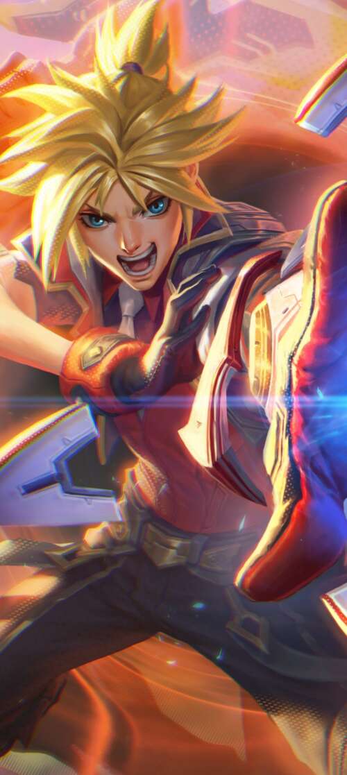 A high-resolution portrait of Ezreal from League of Legends. lava Shark mobile wallpaper