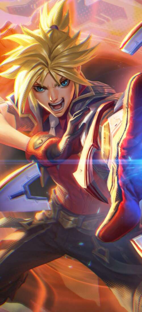 A high-resolution portrait of Ezreal from League of Legends. Oppo A6 Max free hd wallpapers