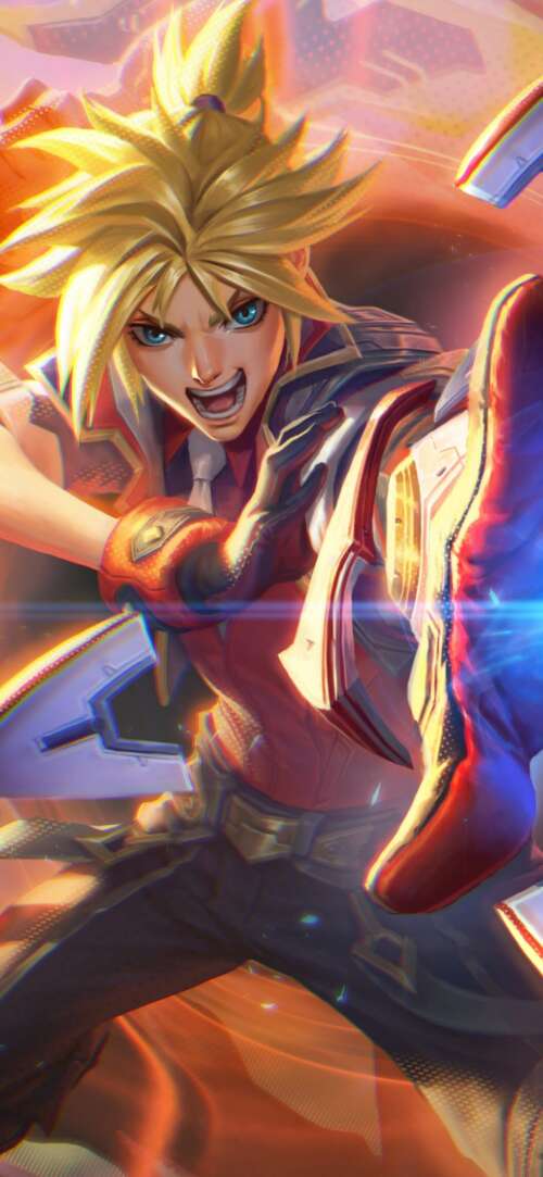 A high-resolution portrait of Ezreal from League of Legends. Sharp Aquos R10 pictures for wallpaper