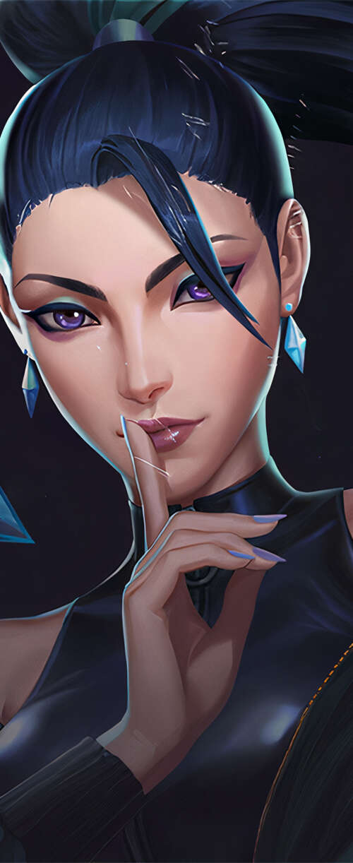 Kai'Sa from League of Legends in K/DA K-pop superstar attire Meizu Note 16 wallpaper images
