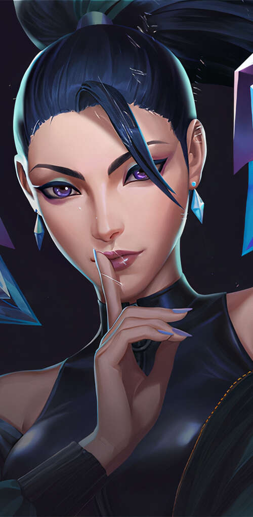 Kai'Sa from League of Legends in K/DA K-pop superstar attire Huawei Mate 30 Pro pictures for wallpaper
