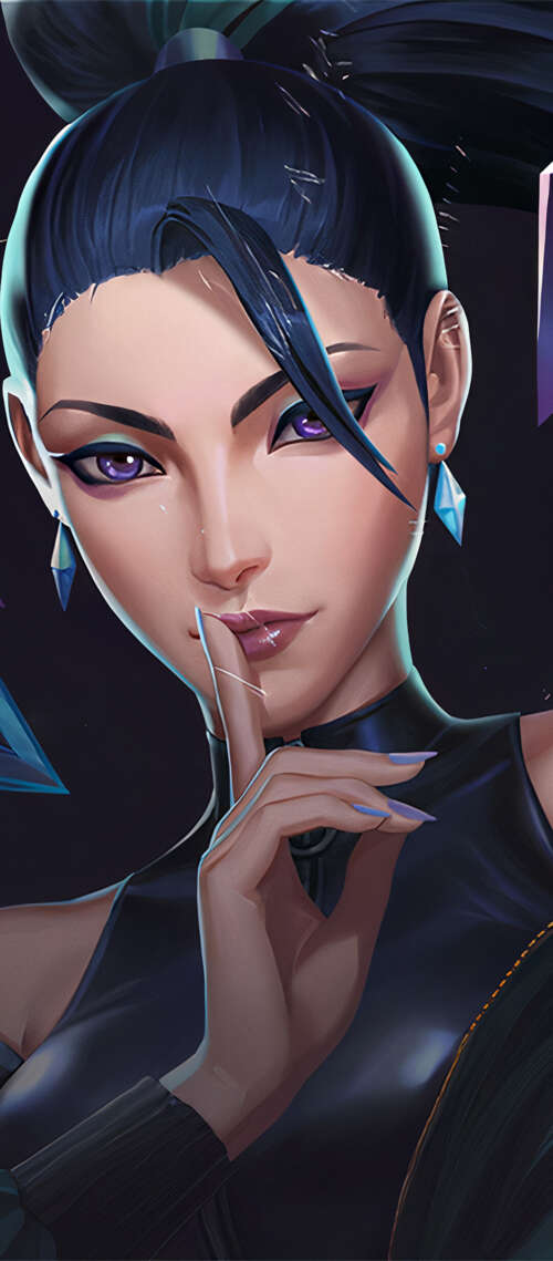 Kai'Sa from League of Legends in K/DA K-pop superstar attire Blackview WAVE 10 wallpaper download