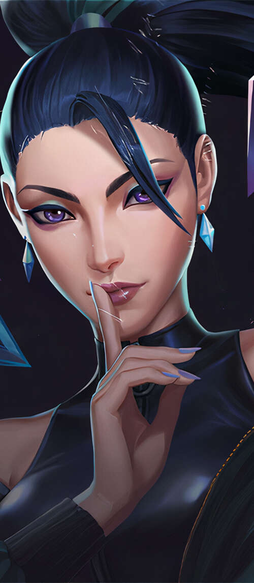 Kai'Sa from League of Legends in K/DA K-pop superstar attire Xiaomi Redmi 14C 5G wallpaper
