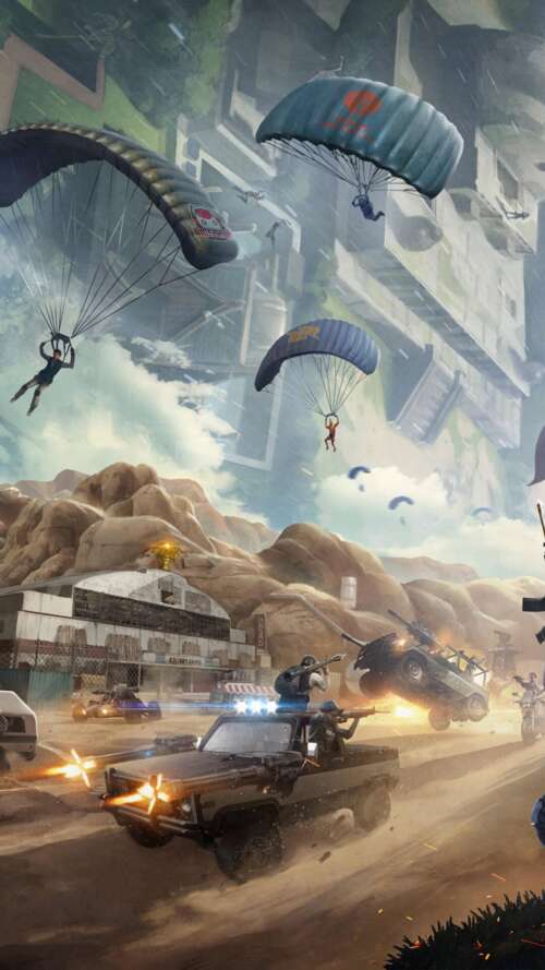 A high-resolution, cinematic view of a player character from PUBG: Battlegrounds... lava Play Max hand phone wallpaper
