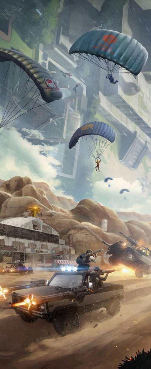 A high-resolution, cinematic view of a player character from PUBG: Battlegrounds... Meizu Note 16 high definition wallpaper
