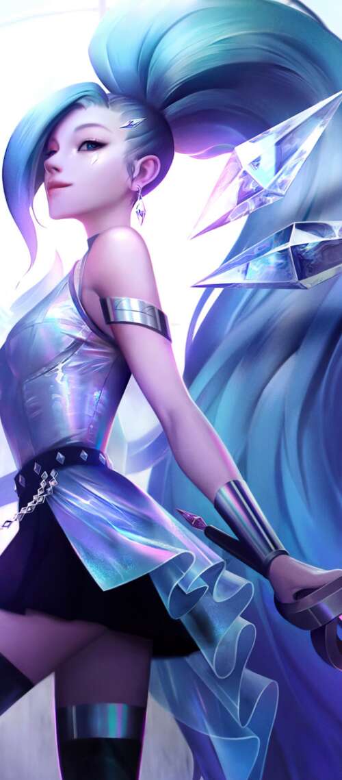 Seraphine, the K-pop idol from League of Legends K/DA, featuring a glamorous and... Blackview WAVE 10 wallpaper images
