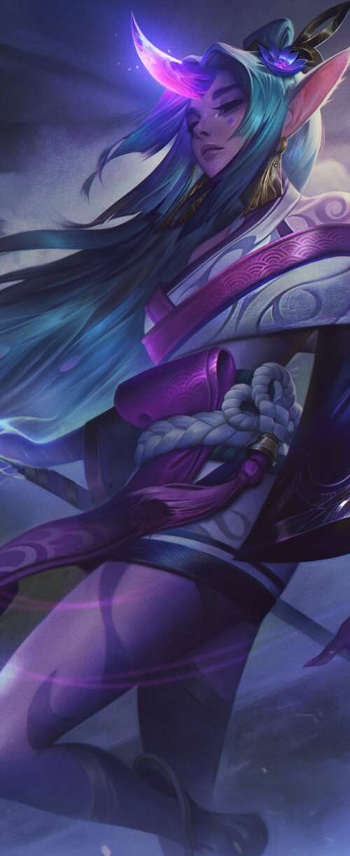 Soraka from League of Legends in her Spirit Blossom skin, surrounded by ethereal... Meizu Note 16 cell phone backgrounds free