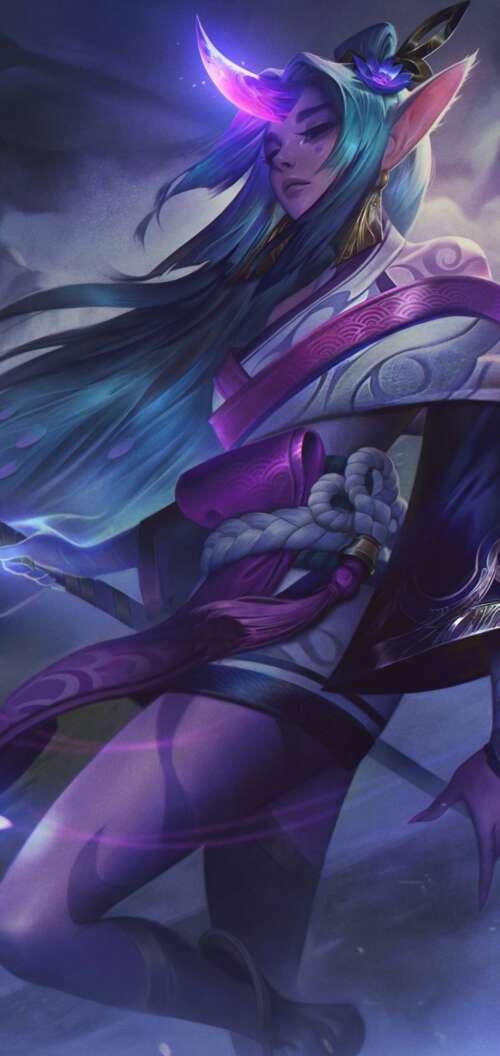 Soraka from League of Legends in her Spirit Blossom skin, surrounded by ethereal... Oppo A6s cell phone backgrounds free