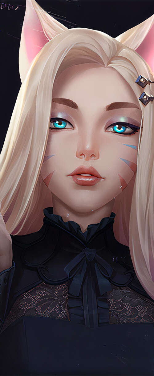 Ahri from League of Legends in her K/DA outfit with a dark background Meizu Note 16 hd background