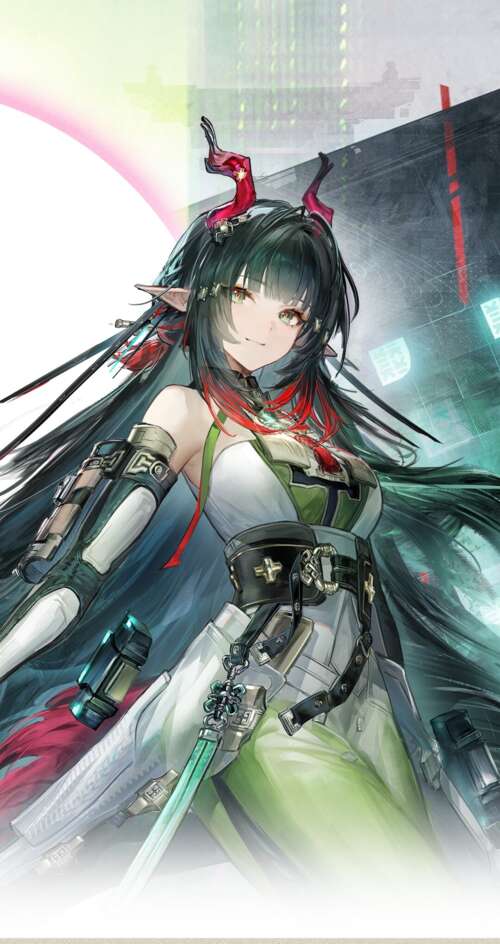 Anime girl in futuristic tactical gear, Arknights: Endfield aesthetic. Sharp Aquos C10 high definition wallpaper