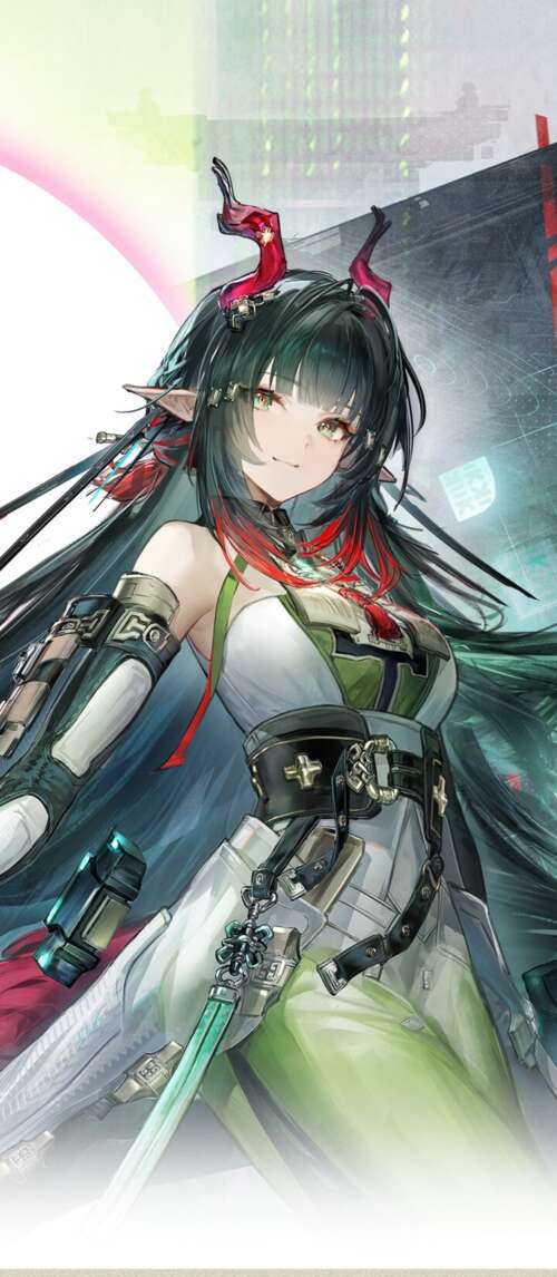 Anime girl in futuristic tactical gear, Arknights: Endfield aesthetic. Xiaomi Redmi 14C 5G high definition wallpaper