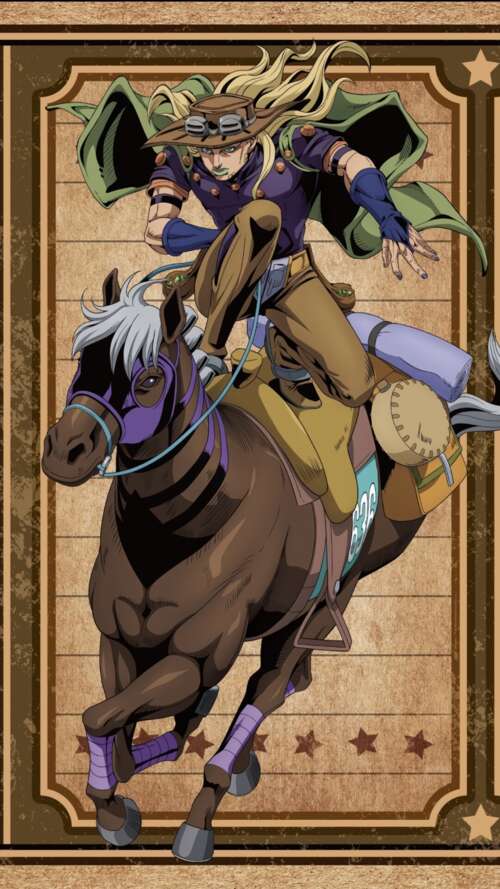 Johnny Joestar and Gyro Zeppeli from JoJo's Bizarre Adventure: Steel Ball Run anime... lava Play Max free wallpaper
