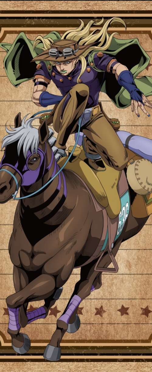 Johnny Joestar and Gyro Zeppeli from JoJo's Bizarre Adventure: Steel Ball Run anime... Meizu Note 16 free wallpaper