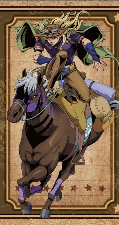 Johnny Joestar and Gyro Zeppeli from JoJo's Bizarre Adventure: Steel Ball Run anime... Sharp Aquos C10 pictures for wallpaper