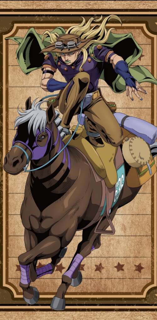 Johnny Joestar and Gyro Zeppeli from JoJo's Bizarre Adventure: Steel Ball Run anime... Huawei Mate 30 Pro free wallpaper