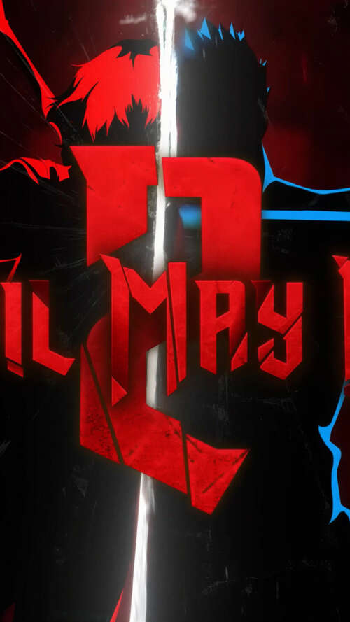 A cinematic and intense portrait of Dante from the Devil May Cry Netflix animated... wallpaper