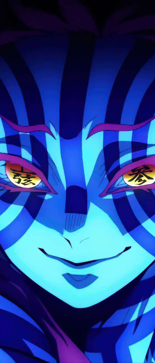 Cinematic anime movie poster for the Demon Slayer: Kimetsu No Yaiba Infinity Castle... nubia Flip 3 wallpaper