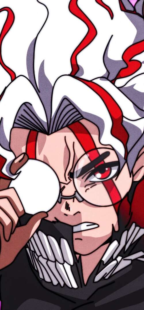Momo Ayase, Ken Takakura (Okarun), and Turbo Granny from the anime and manga Dandadan. UmiDigi Umidigi X hand phone wallpaper