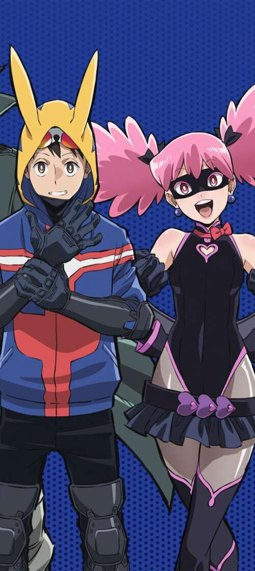 Anime characters Knuckleduster, Koichi Haimawari, and Pop Step from My Hero Academia:... Oukitel C65 mobile wallpaper