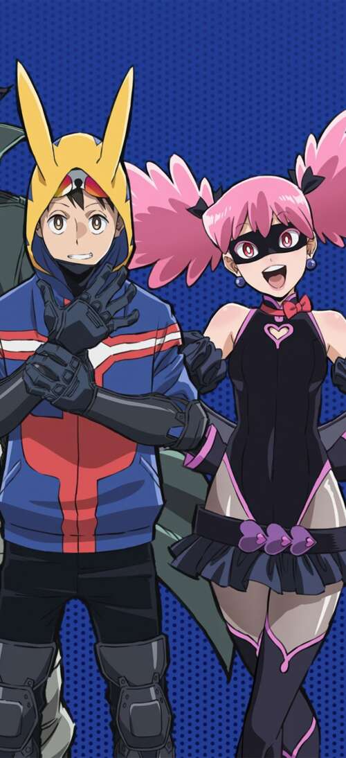 Anime characters Knuckleduster, Koichi Haimawari, and Pop Step from My Hero Academia:... Oppo A6 GT high definition wallpaper