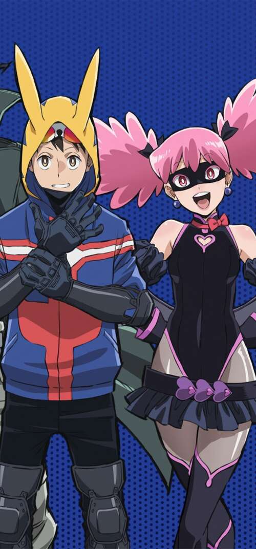 Anime characters Knuckleduster, Koichi Haimawari, and Pop Step from My Hero Academia:... Samsung Galaxy S26 Ultra pictures for wallpaper