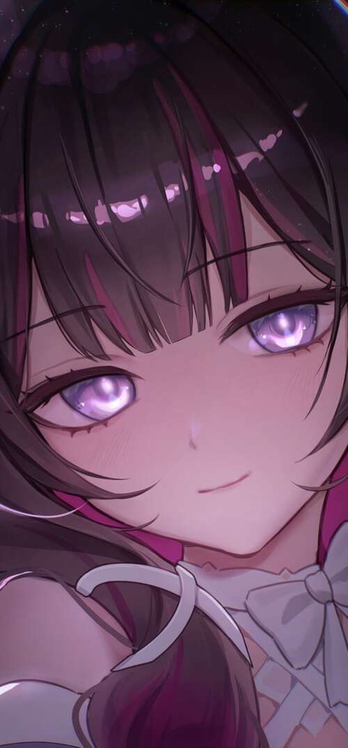 A highly detailed anime-style portrait of Columbina from Genshin Impact featuring... UmiDigi Umidigi X free background