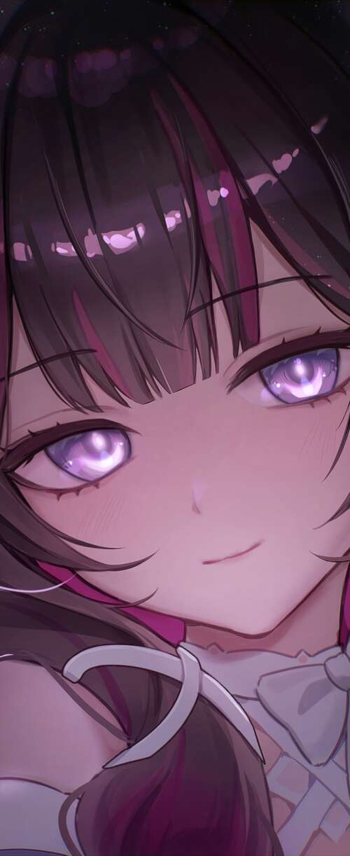 A highly detailed anime-style portrait of Columbina from Genshin Impact featuring... Samsung Galaxy Z Flip7 FE background images hd