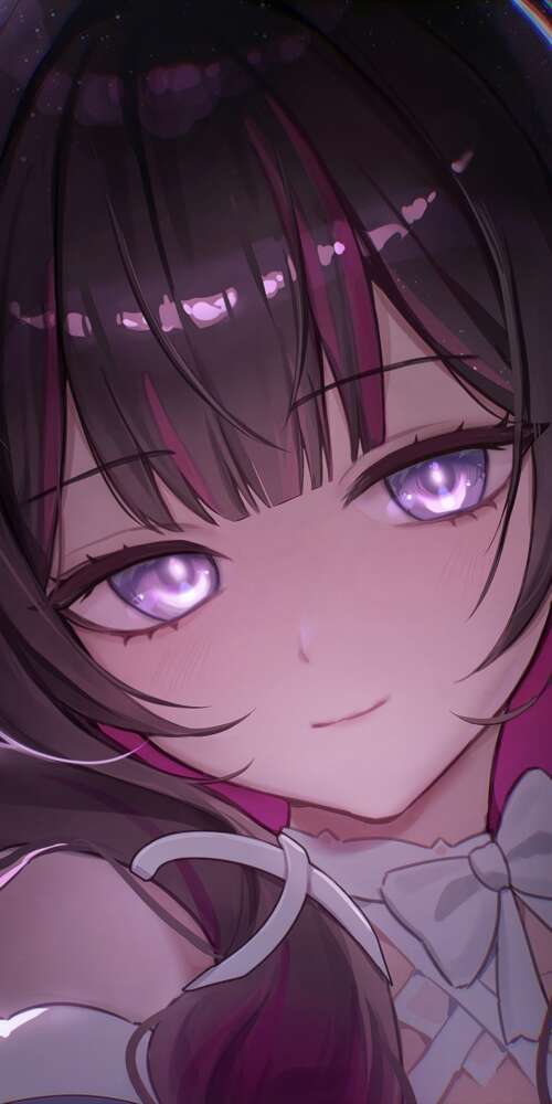 A highly detailed anime-style portrait of Columbina from Genshin Impact featuring... Doogee Fire 3 Ultra free hd wallpapers