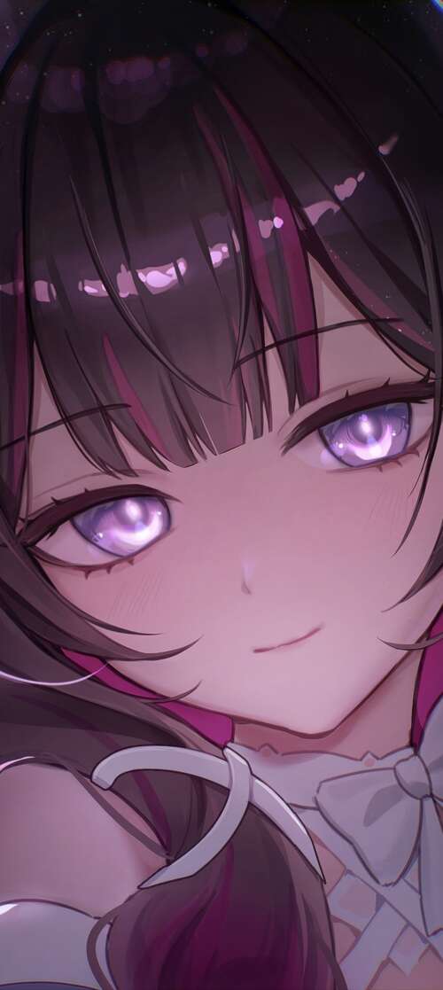 A highly detailed anime-style portrait of Columbina from Genshin Impact featuring... Motorola Moto G Stylus (2026) lock screen wallpaper