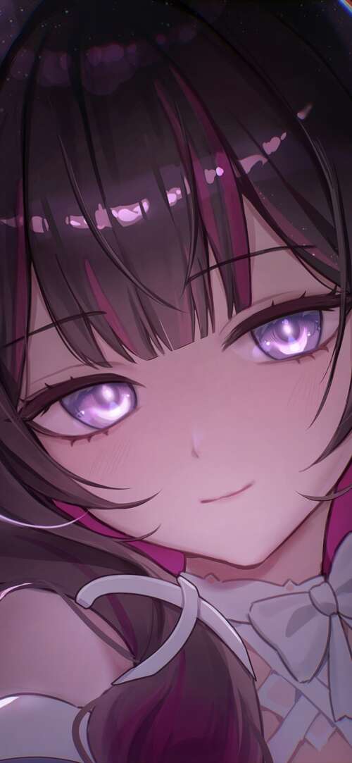 A highly detailed anime-style portrait of Columbina from Genshin Impact featuring... Xiaomi Redmi 15 4G wallpaper download