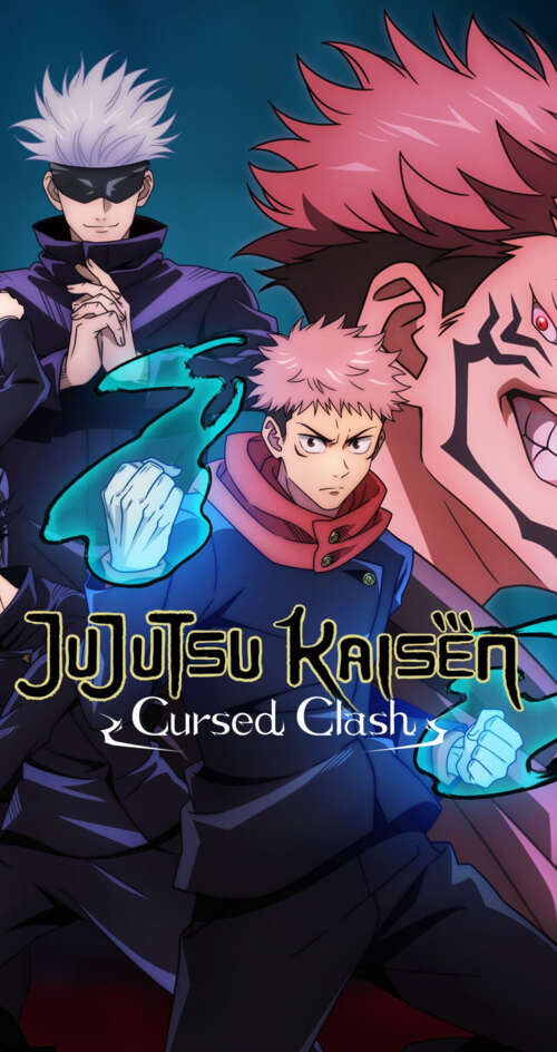 Action-packed illustration of Sukuna, Satoru Gojo, and Yuji Itadori from Jujutsu... Sharp Aquos C10 wallpaper photo gallery download