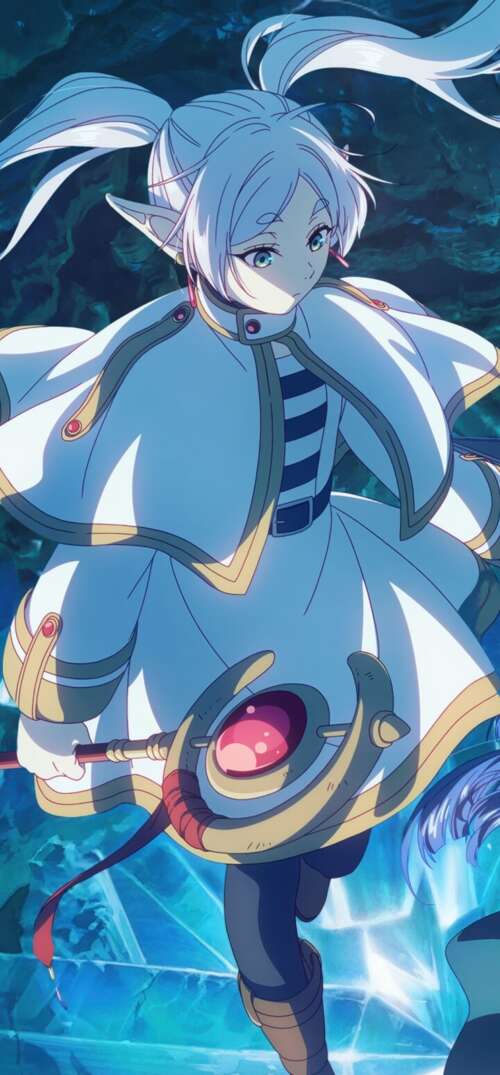 Frieren, the mage from the anime series Frieren: Beyond Journey's End, in a high-resolution... UmiDigi Umidigi X free hd wallpapers