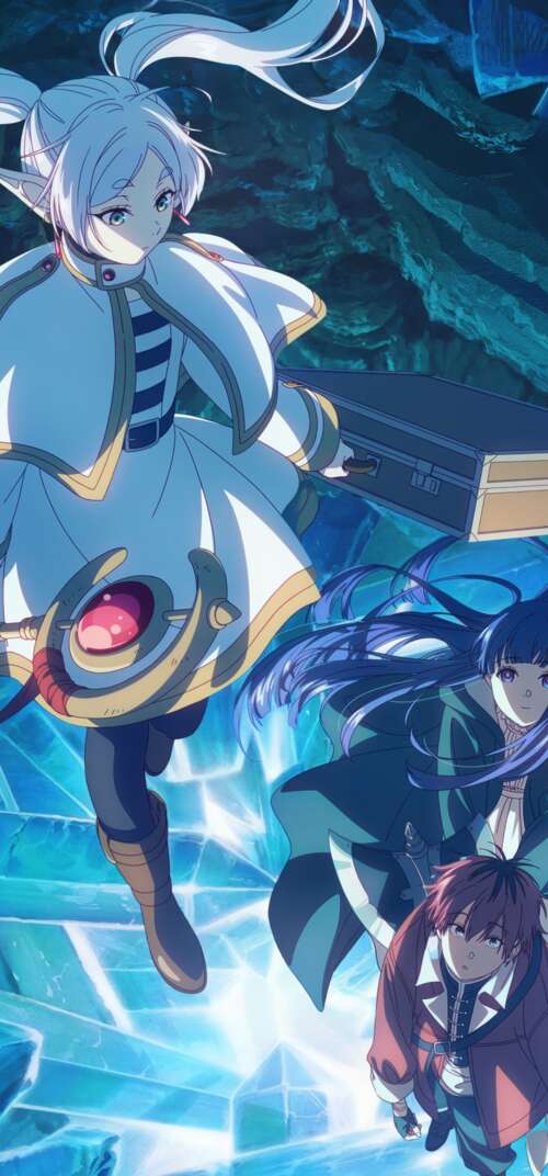 Frieren from the anime series Frieren: Beyond Journey's End Samsung Galaxy S26 Ultra lock screen wallpaper