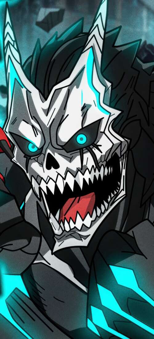 A detailed 5K digital illustration of Kafka Hibino from Kaiju No. 8 Honor Power2 high definition wallpaper