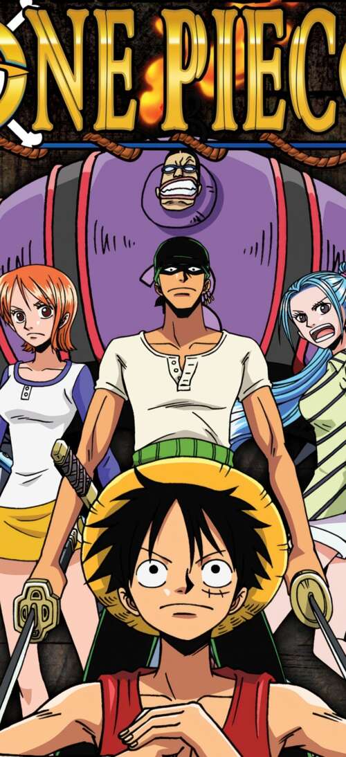 Monkey D. Luffy, Roronoa Zoro, and Nami from the One Piece anime series. realme GT 7T wallpaper download