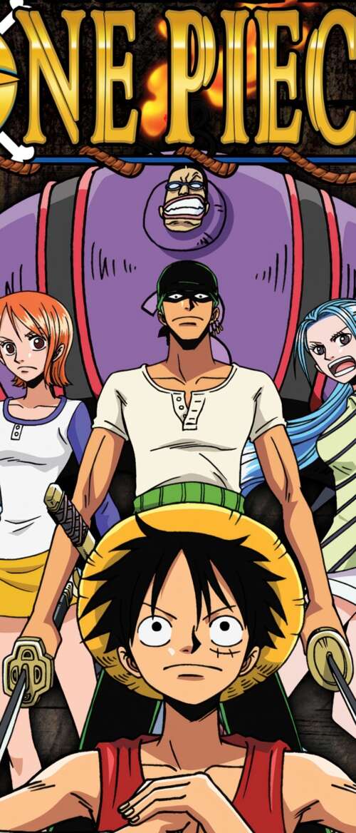 Monkey D. Luffy, Roronoa Zoro, and Nami from the One Piece anime series. nubia Flip 3